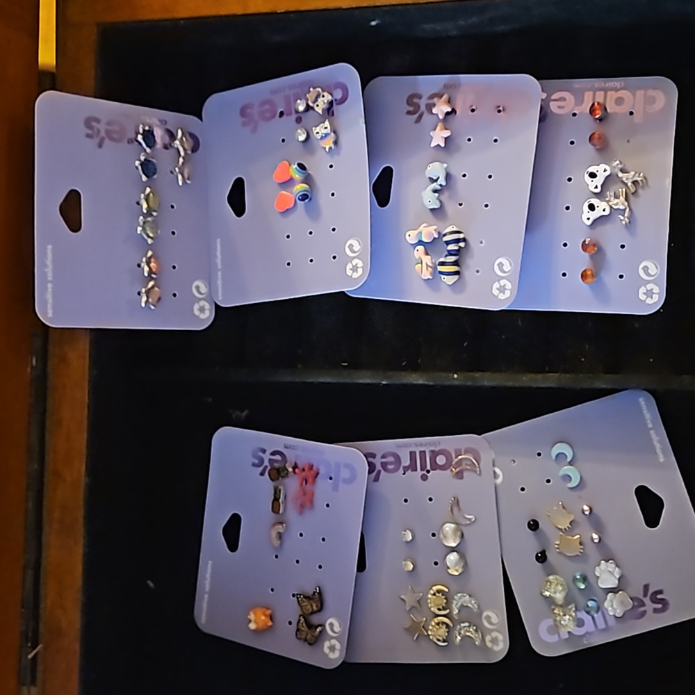 Bundle of brand new Claire's earrings